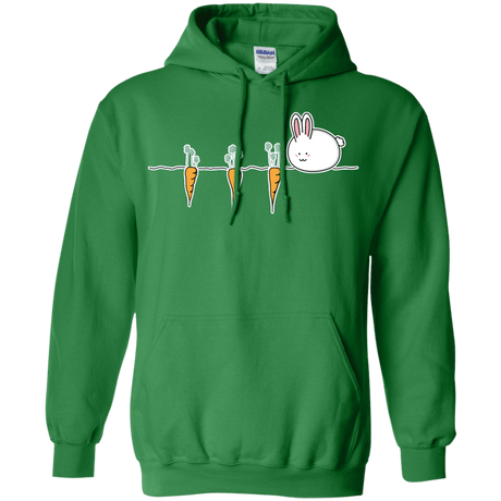 Sweatshirts Irish Green / S Kawaii Rabbit and Carrots Pullover Hoodie