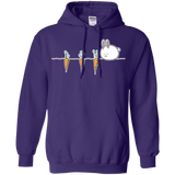 Sweatshirts Purple / S Kawaii Rabbit and Carrots Pullover Hoodie