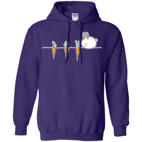 Sweatshirts Purple / S Kawaii Rabbit and Carrots Pullover Hoodie