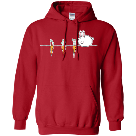 Sweatshirts Red / S Kawaii Rabbit and Carrots Pullover Hoodie