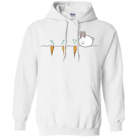 Sweatshirts White / S Kawaii Rabbit and Carrots Pullover Hoodie