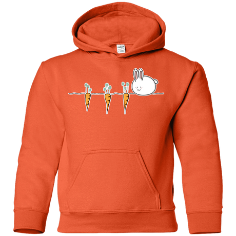 Sweatshirts Orange / YS Kawaii Rabbit and Carrots Youth Hoodie