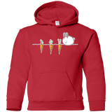 Sweatshirts Red / YS Kawaii Rabbit and Carrots Youth Hoodie