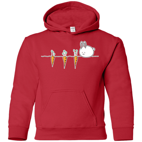 Sweatshirts Red / YS Kawaii Rabbit and Carrots Youth Hoodie