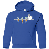 Sweatshirts Royal / YS Kawaii Rabbit and Carrots Youth Hoodie