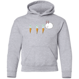 Sweatshirts Sport Grey / YS Kawaii Rabbit and Carrots Youth Hoodie