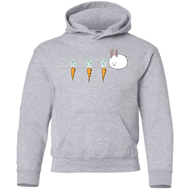 Sweatshirts Sport Grey / YS Kawaii Rabbit and Carrots Youth Hoodie