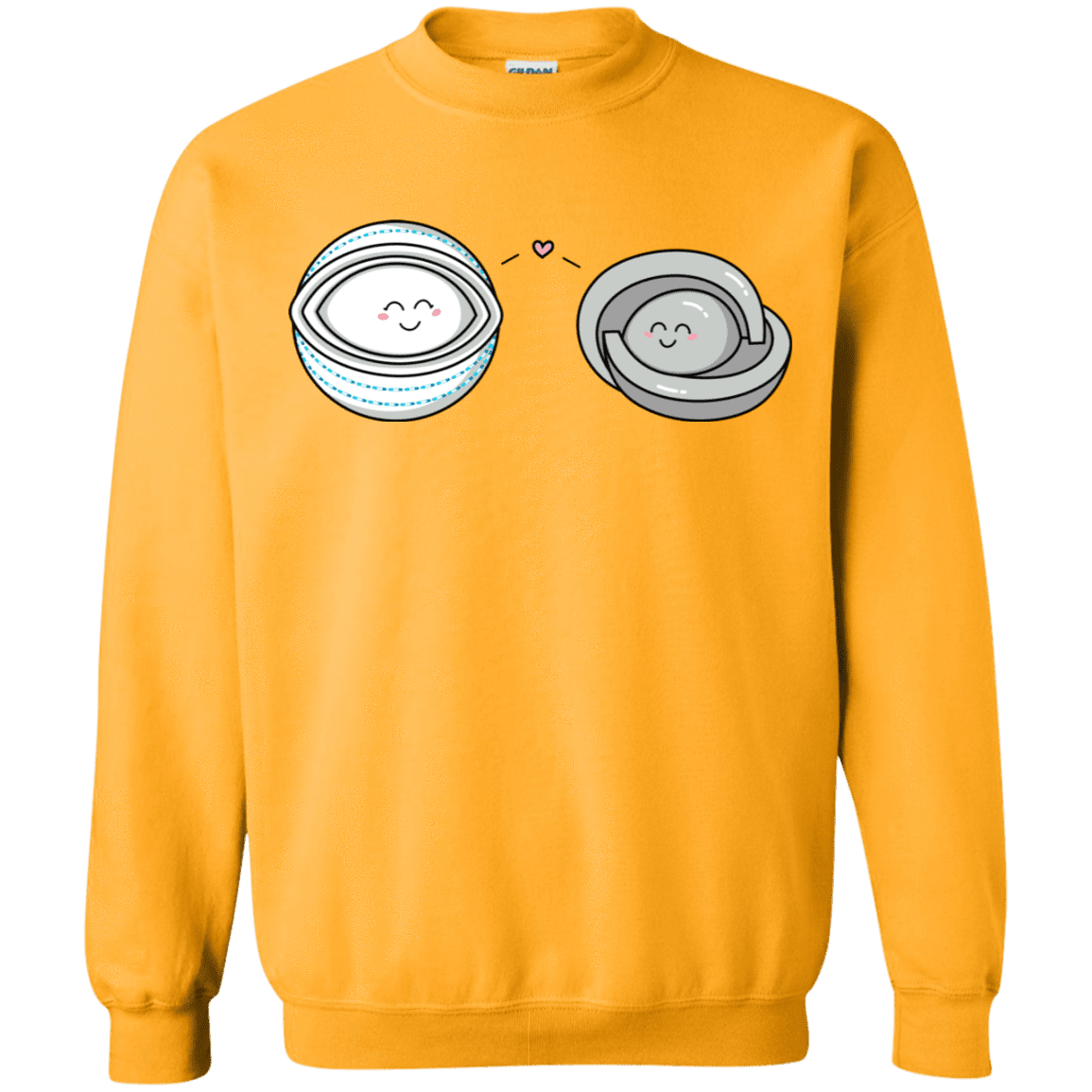 Sweatshirts Gold / S Kawaii Timeless Mothership and Lifeboat Crewneck Sweatshirt