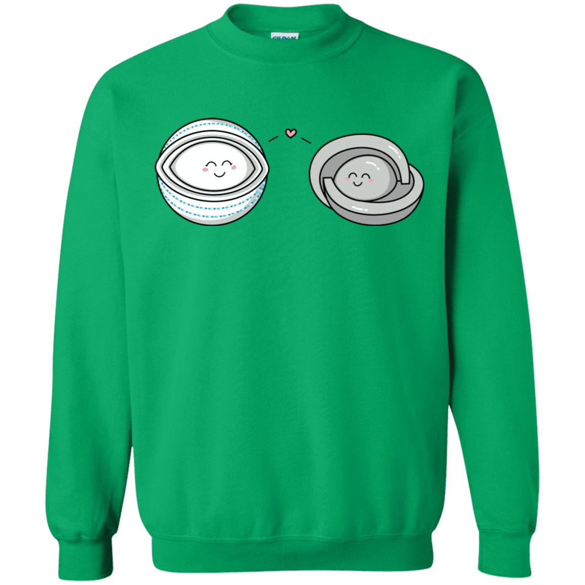 Sweatshirts Irish Green / S Kawaii Timeless Mothership and Lifeboat Crewneck Sweatshirt