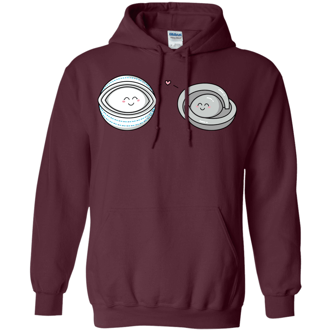 Sweatshirts Maroon / S Kawaii Timeless Mothership and Lifeboat Pullover Hoodie