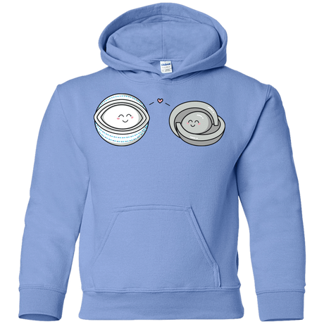 Sweatshirts Carolina Blue / YS Kawaii Timeless Mothership and Lifeboat Youth Hoodie