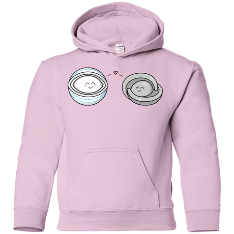 Sweatshirts Light Pink / YS Kawaii Timeless Mothership and Lifeboat Youth Hoodie