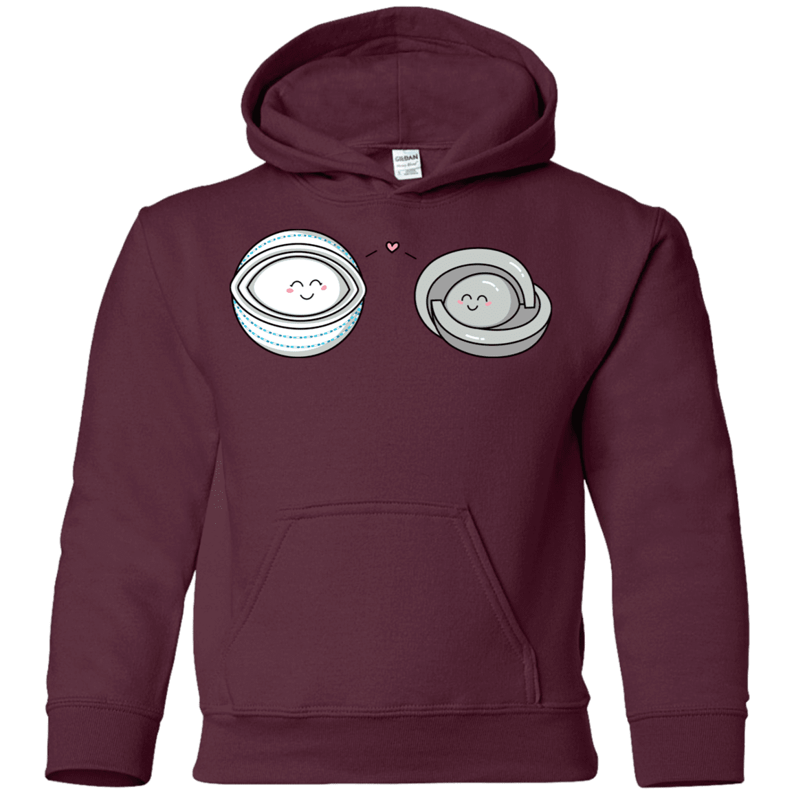 Sweatshirts Maroon / YS Kawaii Timeless Mothership and Lifeboat Youth Hoodie