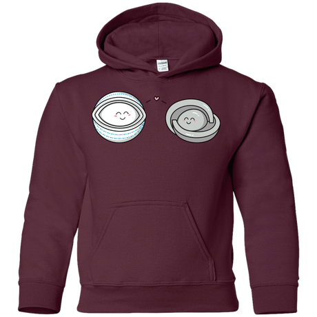 Sweatshirts Maroon / YS Kawaii Timeless Mothership and Lifeboat Youth Hoodie