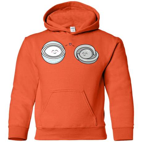 Sweatshirts Orange / YS Kawaii Timeless Mothership and Lifeboat Youth Hoodie