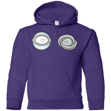 Sweatshirts Purple / YS Kawaii Timeless Mothership and Lifeboat Youth Hoodie