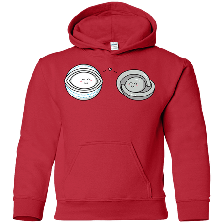 Sweatshirts Red / YS Kawaii Timeless Mothership and Lifeboat Youth Hoodie