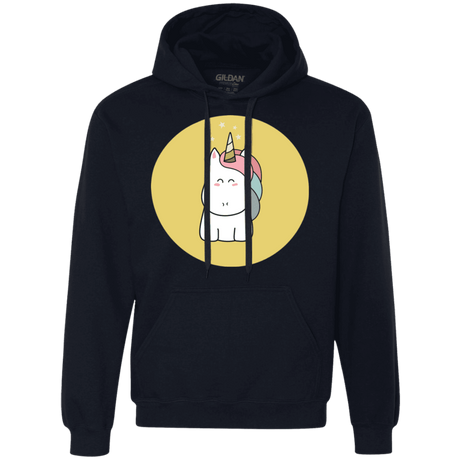 Sweatshirts Navy / S Kawaii Unicorn Premium Fleece Hoodie