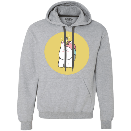 Sweatshirts Sport Grey / S Kawaii Unicorn Premium Fleece Hoodie
