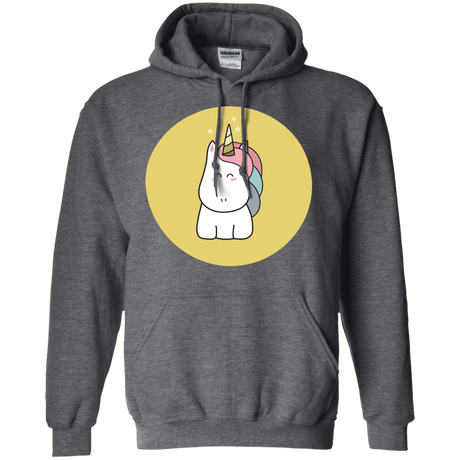 Sweatshirts Dark Heather / S Kawaii Unicorn Pullover Hoodie