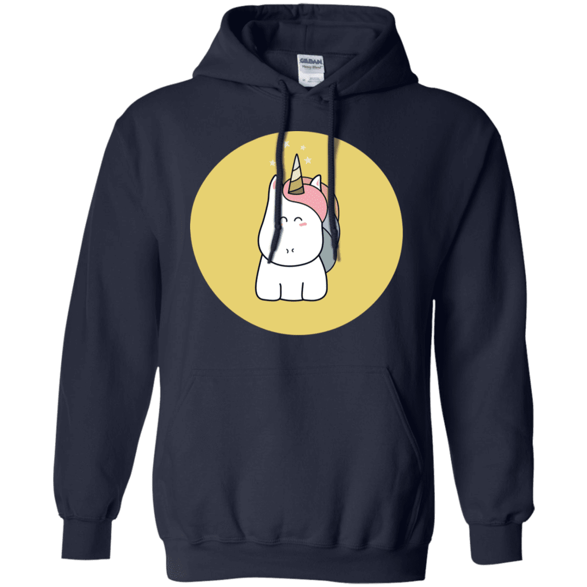 Sweatshirts Navy / S Kawaii Unicorn Pullover Hoodie