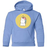 Sweatshirts Carolina Blue / YS Kawaii Unicorn Youth Hoodie