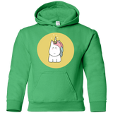 Sweatshirts Irish Green / YS Kawaii Unicorn Youth Hoodie