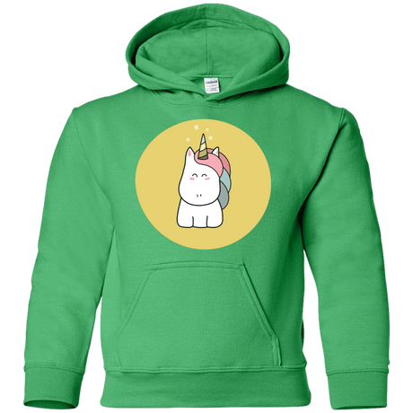 Sweatshirts Irish Green / YS Kawaii Unicorn Youth Hoodie