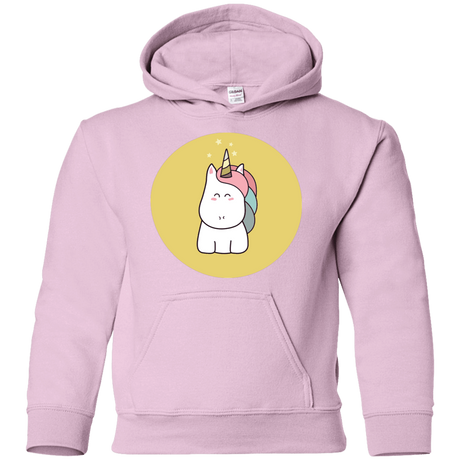 Sweatshirts Light Pink / YS Kawaii Unicorn Youth Hoodie