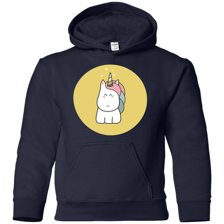 Sweatshirts Navy / YS Kawaii Unicorn Youth Hoodie