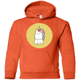 Sweatshirts Orange / YS Kawaii Unicorn Youth Hoodie