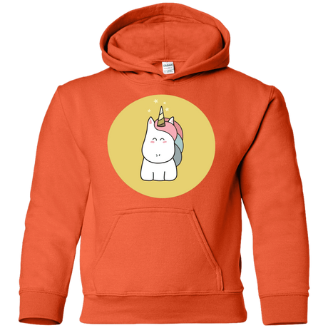 Sweatshirts Orange / YS Kawaii Unicorn Youth Hoodie