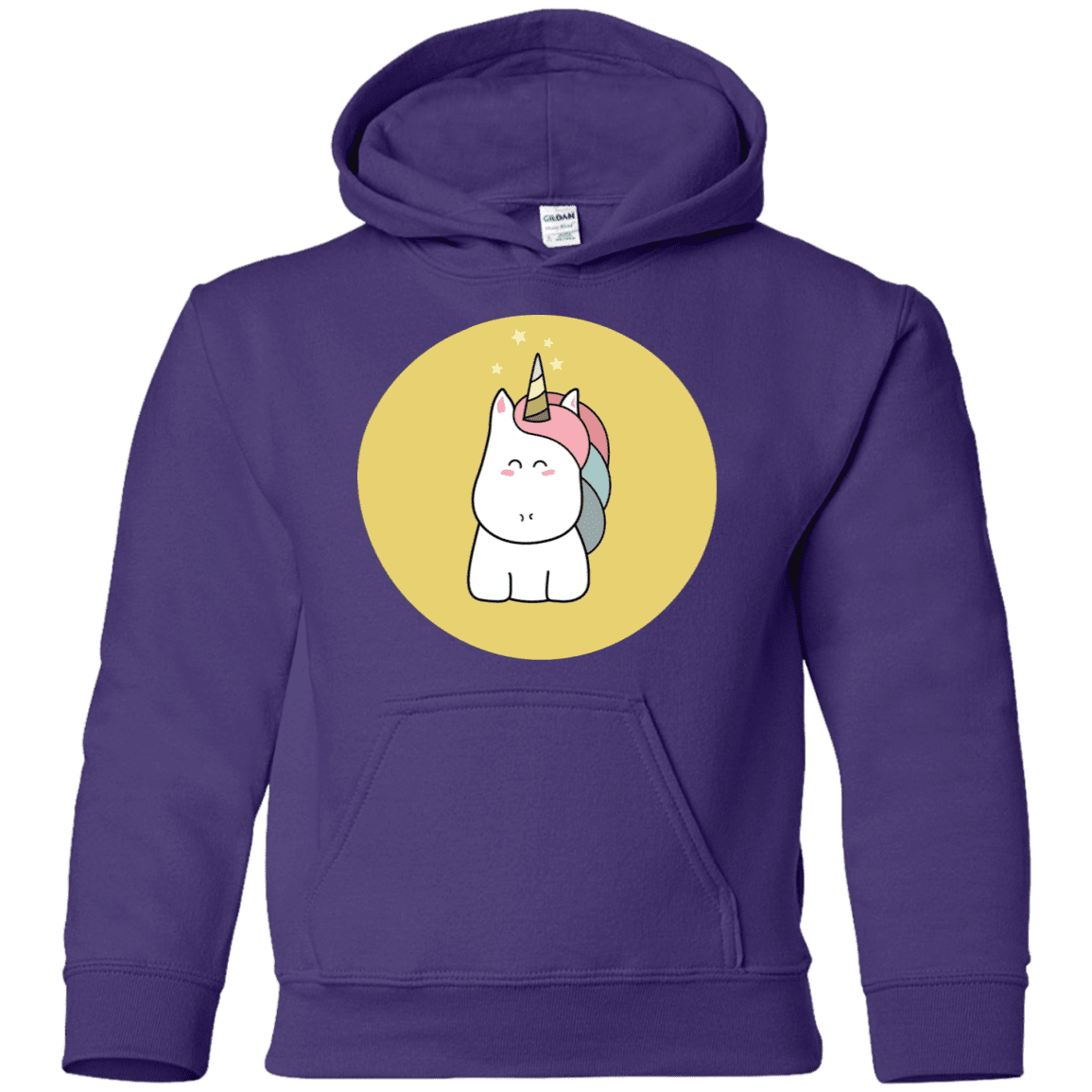 Sweatshirts Purple / YS Kawaii Unicorn Youth Hoodie