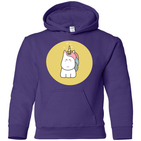 Sweatshirts Purple / YS Kawaii Unicorn Youth Hoodie