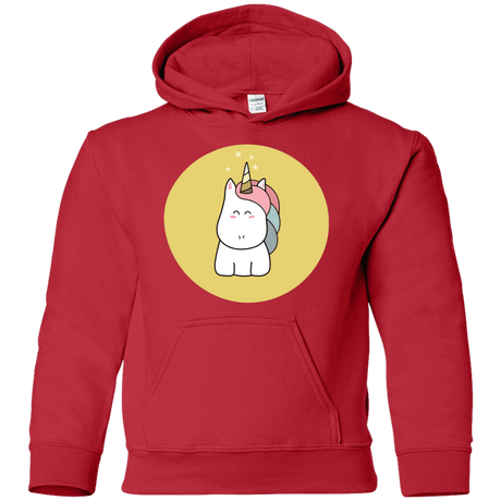 Sweatshirts Red / YS Kawaii Unicorn Youth Hoodie