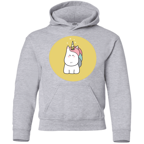 Sweatshirts Sport Grey / YS Kawaii Unicorn Youth Hoodie