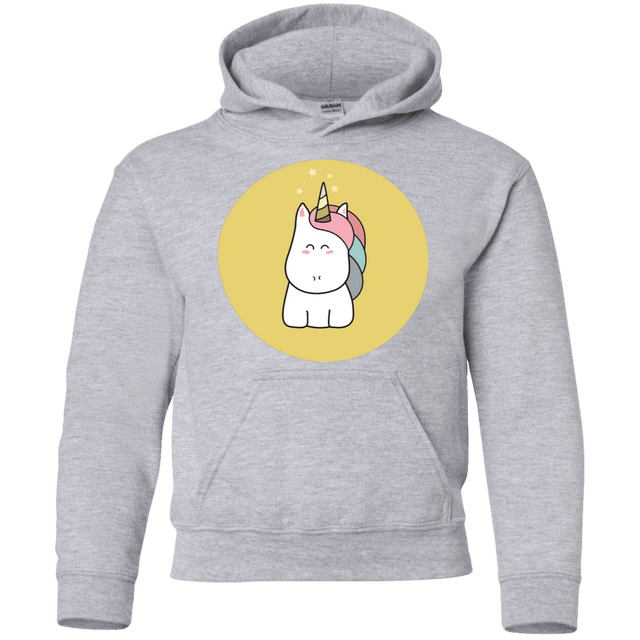 Sweatshirts Sport Grey / YS Kawaii Unicorn Youth Hoodie