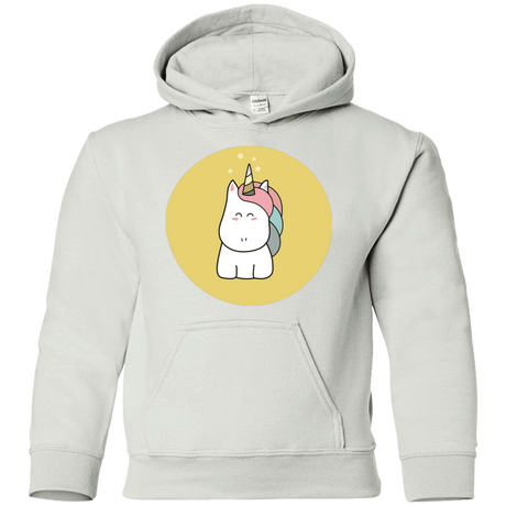 Sweatshirts White / YS Kawaii Unicorn Youth Hoodie
