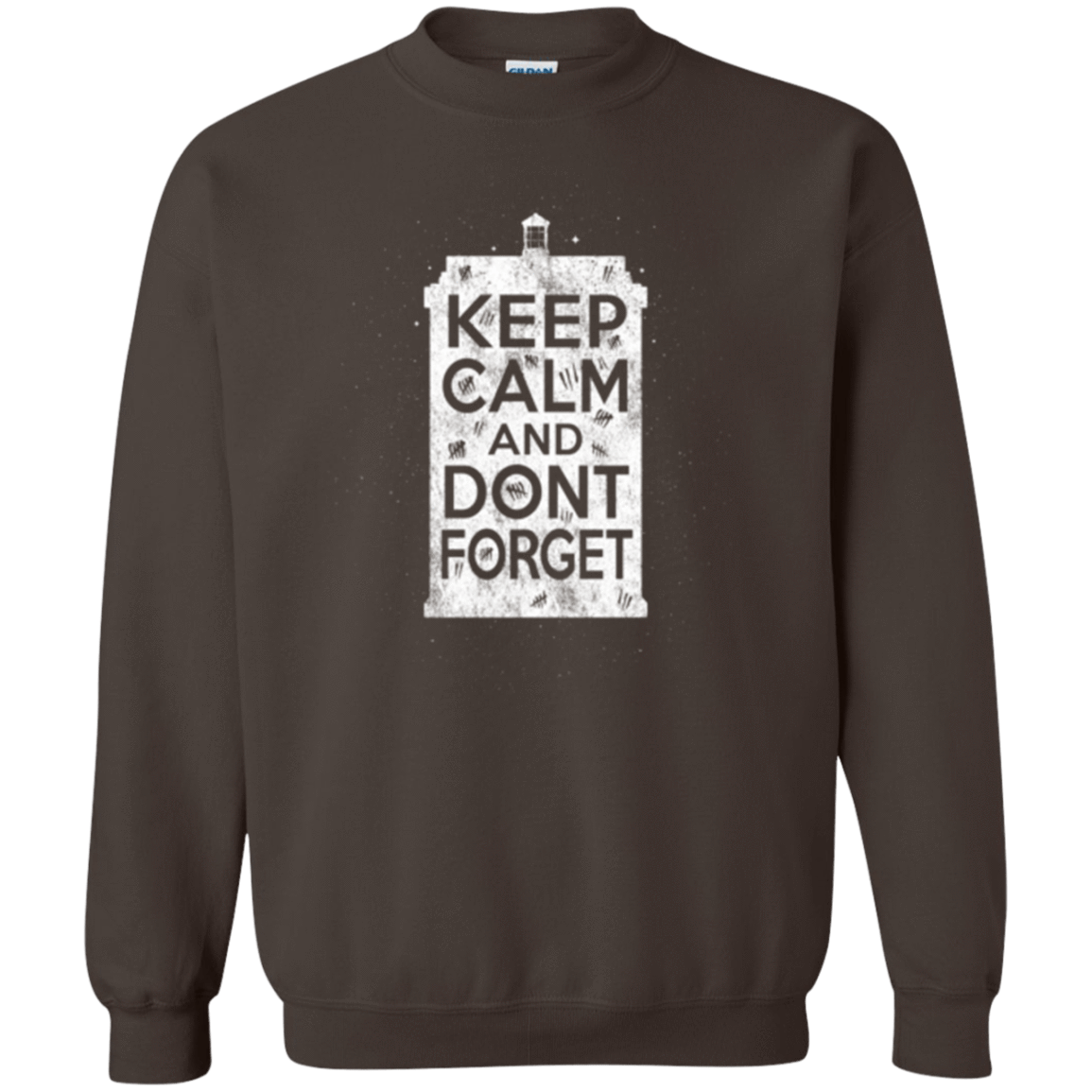 Sweatshirts Dark Chocolate / Small KCDF Tardis Crewneck Sweatshirt