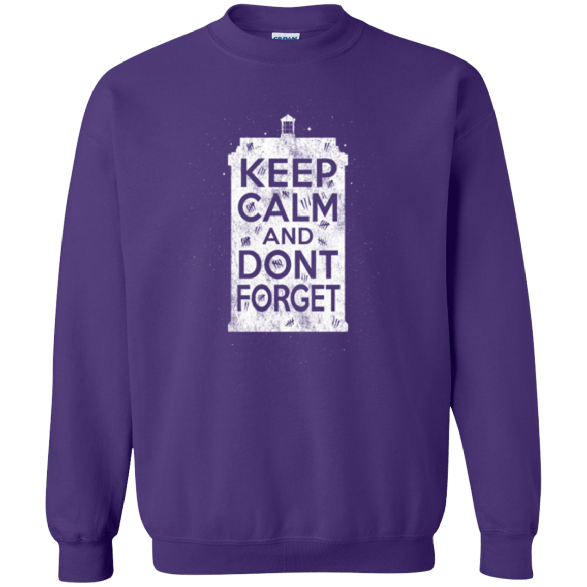 Sweatshirts Purple / Small KCDF Tardis Crewneck Sweatshirt