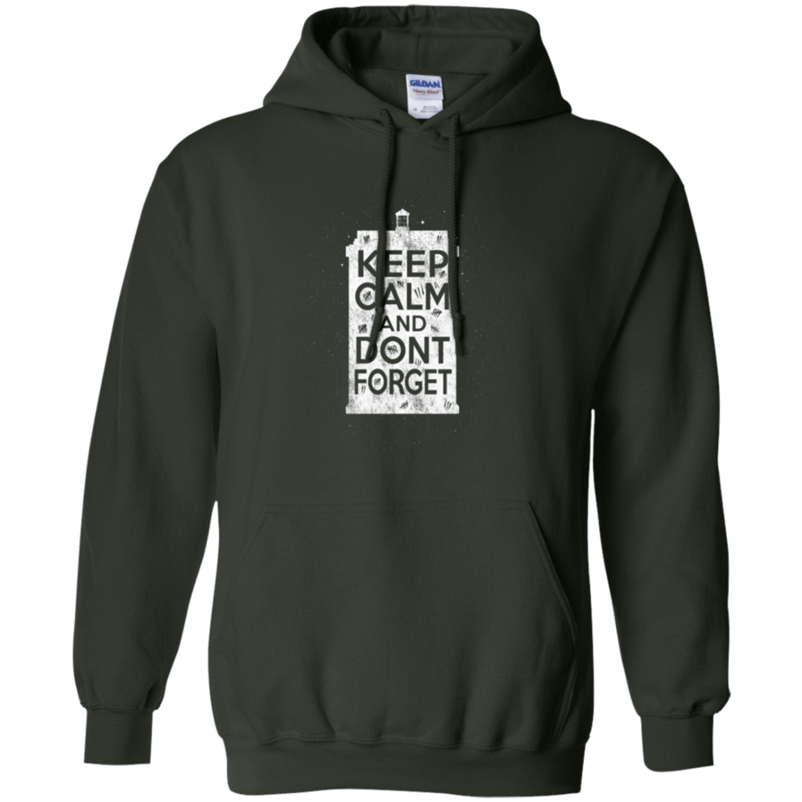 Sweatshirts Forest Green / Small KCDF Tardis Pullover Hoodie