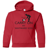 Sweatshirts Red / YS Keep Calm and Carry On My Wayward Son! Youth Hoodie