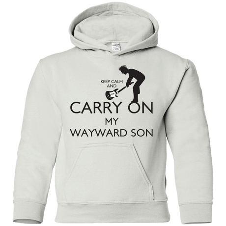 Sweatshirts White / YS Keep Calm and Carry On My Wayward Son! Youth Hoodie