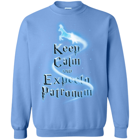 Sweatshirts Carolina Blue / Small Keep Calm and Expecto Patronum Crewneck Sweatshirt