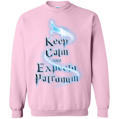Sweatshirts Light Pink / Small Keep Calm and Expecto Patronum Crewneck Sweatshirt