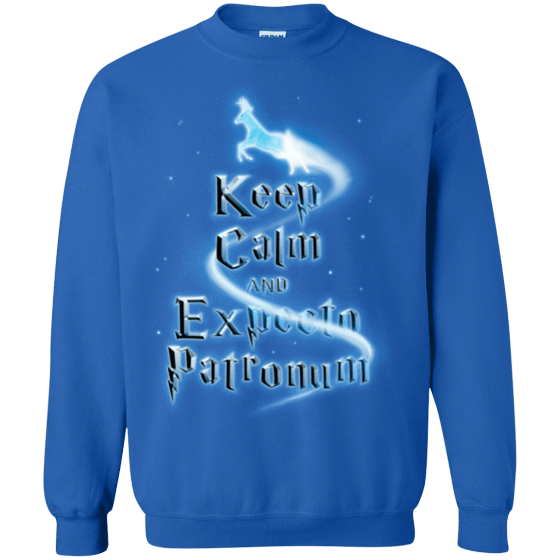 Sweatshirts Royal / Small Keep Calm and Expecto Patronum Crewneck Sweatshirt