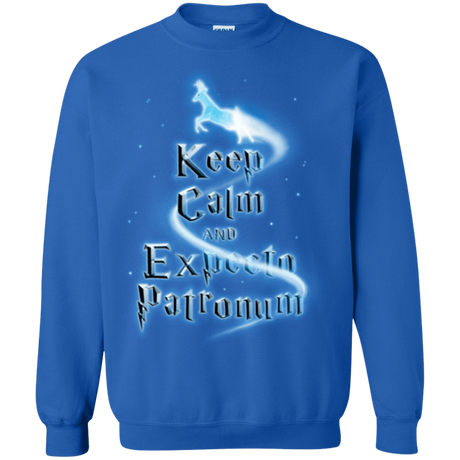 Sweatshirts Royal / Small Keep Calm and Expecto Patronum Crewneck Sweatshirt