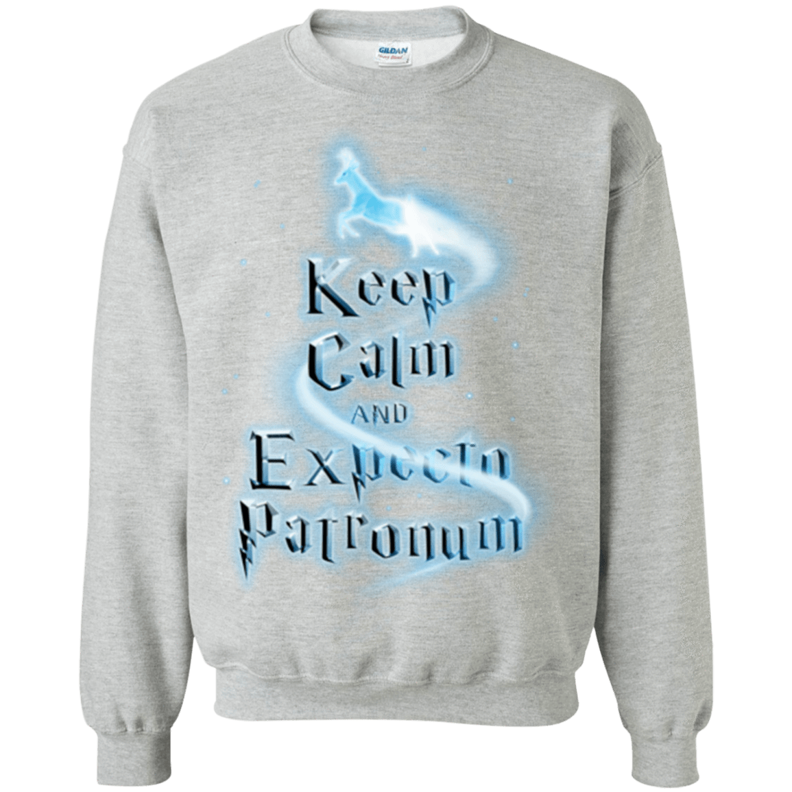 Sweatshirts Sport Grey / Small Keep Calm and Expecto Patronum Crewneck Sweatshirt
