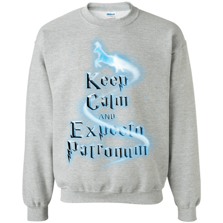 Sweatshirts Sport Grey / Small Keep Calm and Expecto Patronum Crewneck Sweatshirt
