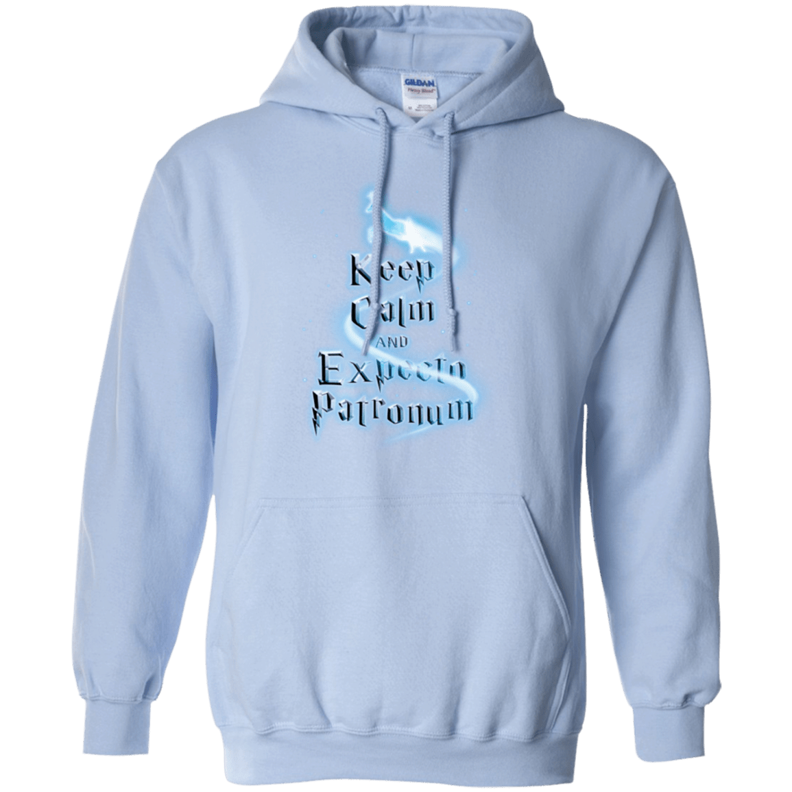 Sweatshirts Light Blue / Small Keep Calm and Expecto Patronum Pullover Hoodie